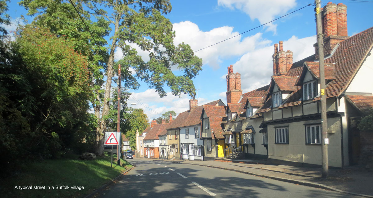 typical Suffolk cottages